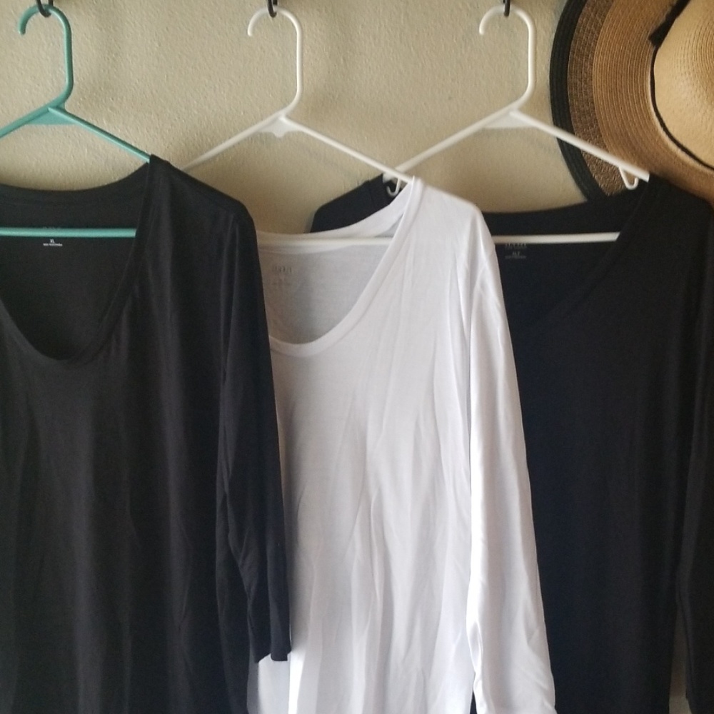 Ana 3/4 sleeve stretch cotton/rayon tops size XL